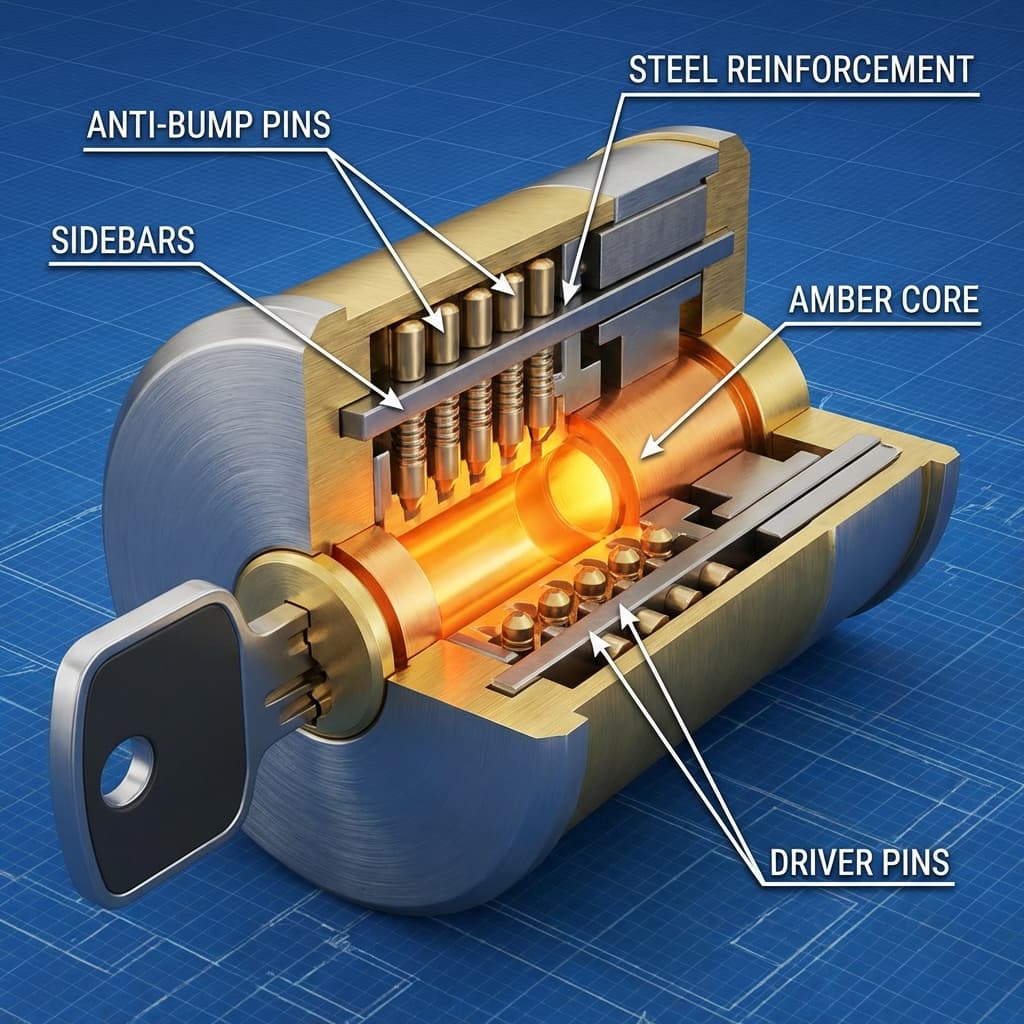 Cilindro antibumping de alta seguridad
